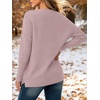 image:imageANRABESS Women Fall Oversized Long Batwing Sleeve Ribbed Sweaters  2026 Fall Fashion Outfits Crew Neck Slit Side Pullover TopCasual Winter Layering Clothing Work Travel amp Everyday WearPink
