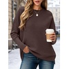image:imageANRABESS Women Fall Oversized Long Batwing Sleeve Ribbed Sweaters  2026 Fall Fashion Outfits Crew Neck Slit Side Pullover TopCasual Winter Layering Clothing Work Travel amp Everyday WearCoffee