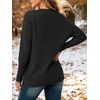 image:imageANRABESS Women Fall Oversized Long Batwing Sleeve Ribbed Sweaters  2026 Fall Fashion Outfits Crew Neck Slit Side Pullover TopCasual Winter Layering Clothing Work Travel amp Everyday WearBlack