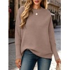 image:imageANRABESS Women Fall Oversized Long Batwing Sleeve Ribbed Sweaters  2026 Fall Fashion Outfits Crew Neck Slit Side Pullover TopCasual Winter Layering Clothing Work Travel amp Everyday WearKhaki