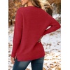 image:imageANRABESS Women Fall Oversized Long Batwing Sleeve Ribbed Sweaters  2026 Fall Fashion Outfits Crew Neck Slit Side Pullover TopCasual Winter Layering Clothing Work Travel amp Everyday WearRed