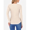 image:imageANRABESS Women Long Sleeve Ribbed Fitted Sweaters Top  Soft Fleece Knitted Lightweight Slim V Neck Shirts Casual Fall Outfits Going Out Work Office Tops Winter Layer ClothesLight Khaki