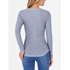 image:imageANRABESS Women Long Sleeve Ribbed Fitted Sweaters Top  Soft Fleece Knitted Lightweight Slim V Neck Shirts Casual Fall Outfits Going Out Work Office Tops Winter Layer ClothesBlue