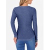 image:imageANRABESS Women Long Sleeve Ribbed Fitted Sweaters Top  Soft Fleece Knitted Lightweight Slim V Neck Shirts Casual Fall Outfits Going Out Work Office Tops Winter Layer ClothesDark Blue