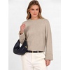 image:imageANRABESS Womens Cropped Crewneck Long Sleeve Pullover Sweaters  Fall Lightweight Business Casual Shirts Soft Ribbed Hem Rolled Cuffs Knit Tops Daily Office Work Winter Layer ClothesAlmond