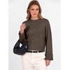 image:imageANRABESS Womens Cropped Crewneck Long Sleeve Pullover Sweaters  Fall Lightweight Business Casual Shirts Soft Ribbed Hem Rolled Cuffs Knit Tops Daily Office Work Winter Layer ClothesTaupe