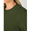 image:imageANRABESS Womens Fall Long Sleeve Argyle Knit Sweaters  Soft Ribbed Knit Crewneck Pullover Tops Comfort Winter Classic Layering Clothes 2026 Casual Everyday WearArmy Green