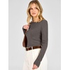 image:imageANRABESS Womens Fall Long Sleeve Boat Neck Lightweight Sweaters  Wool Blend Soft Knit Comfy Soft Slim Fit Pullover Top Business Casual Work Outfits Spring Winter ClothingDrak Taupe