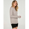 image:imageANRABESS Womens Fall Long Sleeve Lightweight Sweaters  Crew Neck Thumb Hole Pullover Tops Casual Loose Fit Going Out Travel AllDay Wear Spring Winter Layering ClothesGray Apricot