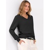 image:imageANRABESS Womens Fall Long Sleeve V Neck Light Sweaters  Lightweight Soft Basic Pullover TopsBusiness Casual Work OutfitsTravel Vacation All Day WearSpring Winter Layer ClothingBlack