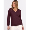 image:imageANRABESS Womens Fall Long Sleeve V Neck Light Sweaters  Lightweight Soft Basic Pullover TopsBusiness Casual Work OutfitsTravel Vacation All Day WearSpring Winter Layer ClothingDark Red