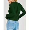 image:imageANRABESS Womens Long Sleeve Cropped Lightweight Sweaters  Mock Neck Business Casual Sweater Tops Soft Comfy RibbedBasic Pullover Work Office Daily Outfits Fall Winter ClothingDark Green
