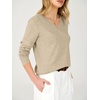 image:imageANRABESS Womens Long Sleeve Lightweight Fall Sweater  Business Casual Wool Blend Sweater TopsV Neck Soft Cozy Pullover Elegant Work Office Basic Wear Winter Spring ClothesAlmond
