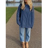 image:imageANRABESS Womens Oversized Cable Knit Fall Pullover Sweaters  Long Sleeve Crewneck Casual Chunky Tops Quiet Luxury Style Easy Layering Piece 2026 Winter Fashion Holiday OutfitsDeep Blue