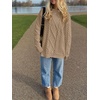 image:imageANRABESS Womens Oversized Cable Knit Fall Pullover Sweaters  Long Sleeve Crewneck Casual Chunky Tops Quiet Luxury Style Easy Layering Piece 2026 Winter Fashion Holiday OutfitsKhaki Brown