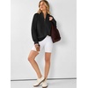 image:imageANRABESS Womens Sweaters Fall Waffle Knit Quarter Zip Pullover Top  Long Sleeve Oversized Collared Thumb Hole Shirts Soft Cozy Warm Work Business Casual OutfitsTravel Vacation Winter ClothesBlack