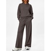 image:imageANRABESS 2 Piece Sets for Women Sweatsuits Fleece Lined 2026 Fall Outfits  Cozy Hoodie amp Wide Leg Sweatpants with Pockets Comfy Matching Lounge Set Casual Travel Airport Clothes Workout TracksuitsBrown