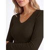 image:imageANRABESS Fall Long Sleeve Shirts for Women Wool Blend Tops  V Neck Slim Fit Knit Basic Tee Comfy Soft Lightweight Sweater Casual Going Out amp Work Daily Wear Winter Layering ClothesCoffee