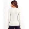 image:imageANRABESS Fall Long Sleeve Shirts for Women Wool Blend Tops  V Neck Slim Fit Knit Basic Tee Comfy Soft Lightweight Sweater Casual Going Out amp Work Daily Wear Winter Layering ClothesWhite