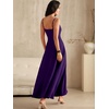 image:imageANRABESS Formal Dresses for Women Evening Party Cocktail Long Dress Split Elegant V Neck Wrap Ruffle Wedding Guest DressesDark Purple