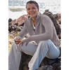 image:imageANRABESS Women Long Sleeve Quarter Zip Pullover Fall Sweater  Collared High Neck Thumb Holes ShirtsSoft Ribbed Knit Top for LeggingsWork Business Casual OutfitsTravel Vacation ClothingGray Apricot