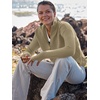image:imageANRABESS Women Long Sleeve Quarter Zip Pullover Fall Sweater  Collared High Neck Thumb Holes ShirtsSoft Ribbed Knit Top for LeggingsWork Business Casual OutfitsTravel Vacation ClothingKhaki