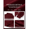 image:imageANRABESS Women Mock Neck Puff Long Sleeve Sweater Mini Dress Ribbed Bodycon  Fall Turtleneck Lightweight Slim Fit Stretchy Knit Short Dresses Daily Cocktail Night Party Date Going Out Fashion ClothingWine Red