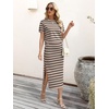 image:imageANRABESS Womens 2 Piece Striped Sweater Skirt Set  Comfy Knit Matching Outfit Short Sleeve Top amp Midi Pencil Skirt Summer Fall Spring Clothes for Work Casual Outing TravelBeige Black