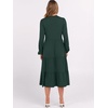 image:imageANRABESS Womens Fall Long Sleeve Boho Floral Tiered Midi Dress  VNeck Lantern Sleeve ALine Dresses with Pockets Comfy Stretchy Casual Work Vacation Daily Wear Winter Spring OutfitsDark Green