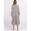 image:imageANRABESS Womens Fall Long Sleeve Boho Floral Tiered Midi Dress  VNeck Lantern Sleeve ALine Dresses with Pockets Comfy Stretchy Casual Work Vacation Daily Wear Winter Spring OutfitsGrey White Spot Print