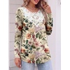 image:imageANRABESS Womens Long Sleeve Shirts Lace Fall Tunic Tops  Scalloped V Neck Floral Print Blouses Soft Regular Fit Business Office Travel Outfits Dressy Casual 2026 Winter ClothesMulti Floral