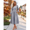 image:imageANRABESS Womens Long Sleeve Striped Fall Midi Dress with Pockets  Casual Flowy A Line Elastic Waist Crewneck Work Office Teacher Dresses Beach Travel Vacation Outfits Fall Spring ClothesNavy White Stripe