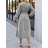 image:imageANRABESS Womens Long Sleeve Striped Fall Midi Dress with Pockets  Casual Flowy A Line Elastic Waist Crewneck Work Office Teacher Dresses Beach Travel Vacation Outfits Fall Spring ClothesBlack White Stripe
