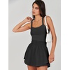 image:imageANRABESS Womens Mini Tennis Dresses Skort Summer Sleeveless One Piece Workout Romper Dress with Shorts Athletic 2026 Outfit Black Large