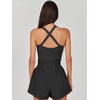 image:imageANRABESS Womens Mini Tennis Dresses Skort Summer Sleeveless One Piece Workout Romper Dress with Shorts Athletic 2026 Outfit Black Large