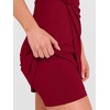 image:imageANRABESS Womens Summer Dresses 2026 Bodycon Sleeveless Romper Skort Twist Waist Night Out Vacation Mini Dress Built in Shorts Deep Red Large