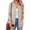 image:imageANRABESS Cardigan Sweater for Women Button Up 2026 Fall Outfits  Cover Hip LengthLong Sleeve Sweater CoatComfy Knit Cardigan ampPocketsCausal Work Teacher ClothesTravel Vacation OutwearAlmond