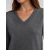 image:imageANRABESS Skirt Sets for Women Fall 2 piece Outfits  Long Sleeve V Neck Pullover Top Pleated Mini Skirt Comfy Matching Lounge Wear 2026 Casual Travel Trendy Winter Sweater SetDark Grey