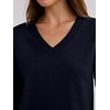 image:imageANRABESS Skirt Sets for Women Fall 2 piece Outfits  Long Sleeve V Neck Pullover Top Pleated Mini Skirt Comfy Matching Lounge Wear 2026 Casual Travel Trendy Winter Sweater SetNavy Blue