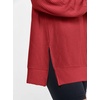 image:imageANRABESS Women Long Sleeve Shirts Oversized Tunic Tops for Leggings  Comfy Soft Ribbed Knit Crewnck Side Split T Shirts Loose Fit Cute Casual Tee Shirts Fall Daily amp Travel Ouifits 2026Red