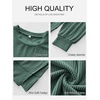 image:imageANRABESS Women Long Sleeve Shirts Oversized Tunic Tops for Leggings  Comfy Soft Ribbed Knit Crewnck Side Split T Shirts Loose Fit Cute Casual Tee Shirts Fall Daily amp Travel Ouifits 2026Green