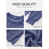 image:imageANRABESS Women Long Sleeve Shirts Oversized Tunic Tops for Leggings  Comfy Soft Ribbed Knit Crewnck Side Split T Shirts Loose Fit Cute Casual Tee Shirts Fall Daily amp Travel Ouifits 2026Blue