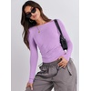 image:imageANRABESS Womens Long Sleeve Shirts Fitted Crop Tops  Crew Neck Basic Tee 2026 Fall Outfits Y2K Clothes Soft Form fitting TShirts Going Out Work Casual Wear Winter LayeringBright Purple
