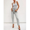 image:imageANRABESS Womens Summer V Neck Tank Tops Sleeveless Sweaters  Scalloped Knit Shirts Soft Wool Blend Slim Fit Cute Casual Going Out Outfits Work Beach Resort Wear Fall Layer ClothingLight Grey