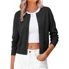 image:imageANRABESS Cardigan Sweaters for Women 2026 Fall Outfits  Button Up SweaterSoft Textured Thick KnitDressy Casual ClassicLong Sleeve Crew NeckWork Office OutingsWinter ClothingBlack