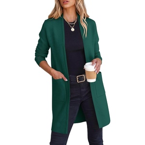 image:imageANRABESS Cardigan Sweater for Women 2026 Fall Outfits  Long Sleeve Open Front Mid Length Jacket SweaterSoft Heavy Knit CoatiganBusiness Casual CoatWork amp Travel Winter OutwearOpal Green