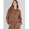 image:imageANRABESS Women 2 Piece Set Sweatsuits Lounge Fall OutfitsBurnt Brown