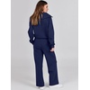 image:imageANRABESS Women 2 Piece Set Sweatsuits Lounge Fall OutfitsNavy Blue