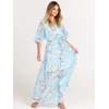 image:imageANRABESS Womens Boho Floral Wedding Guest Maxi DressBlue Floral