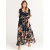 image:imageANRABESS Womens Boho Floral Wedding Guest Maxi DressFloral Black Yellow